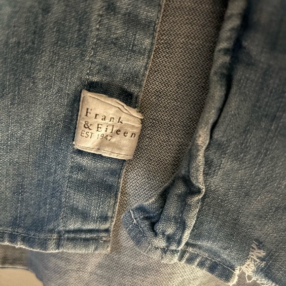 Frank & Eileen Distressed Denim “Eileen” Button-down shirt - Picture 3 of 7